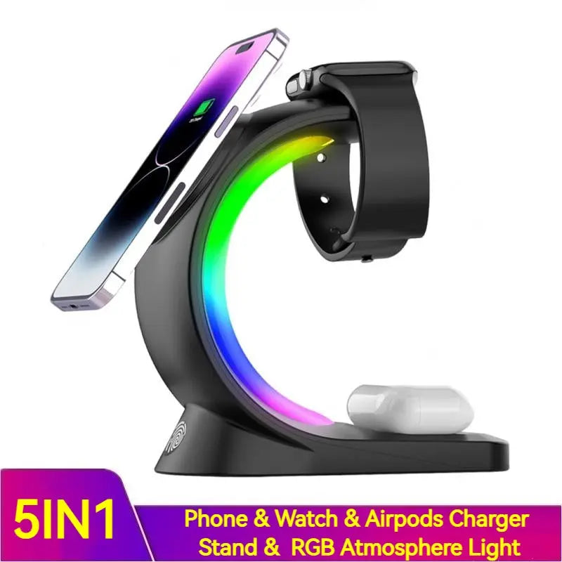 4 In 1 Light Charging Magnetic Wireless Charging Station